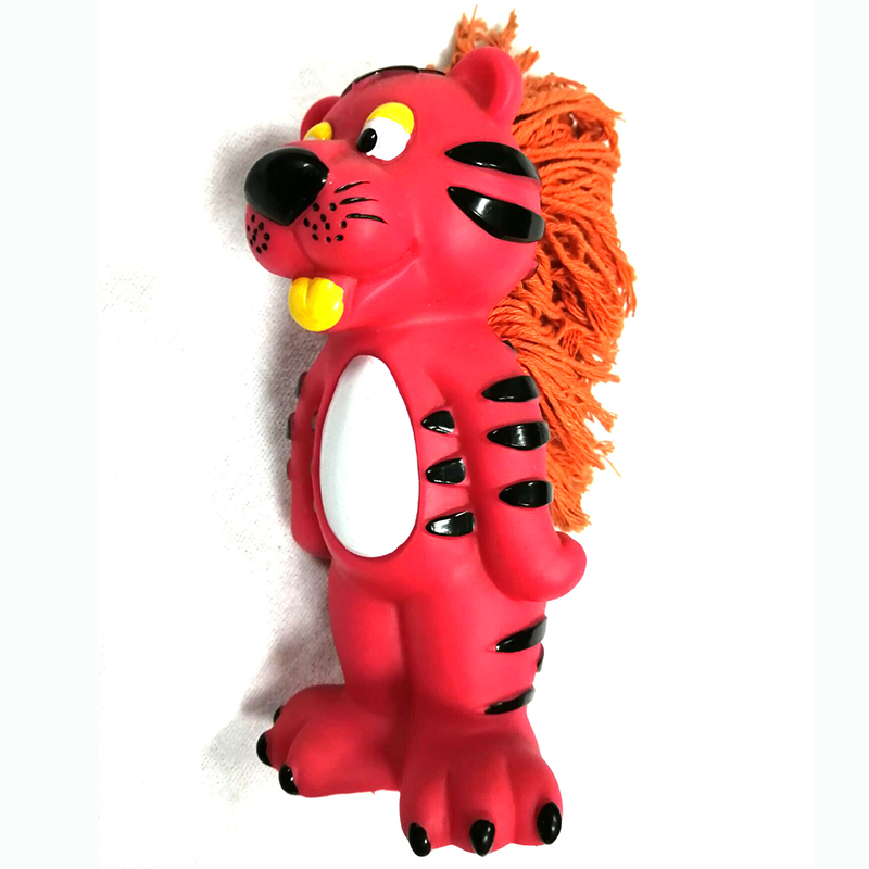 Tương tác vinyl chó nhai đồ chơi vật nuôi nhựa PVC bền với squeaker